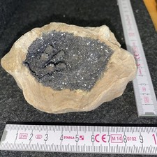 Schöne Künstliche Bleiglanz Geode,Total:320g