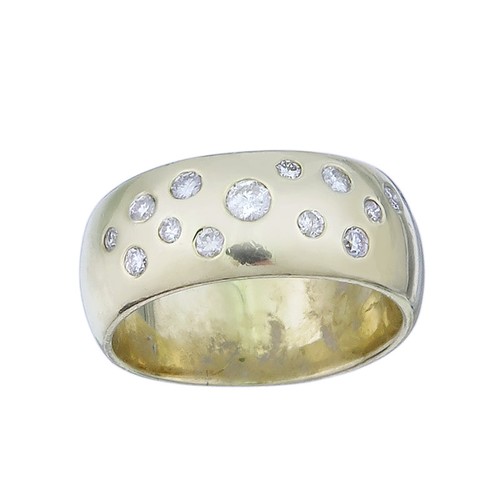 Ring brillanten 585er gelbgold - ring,
