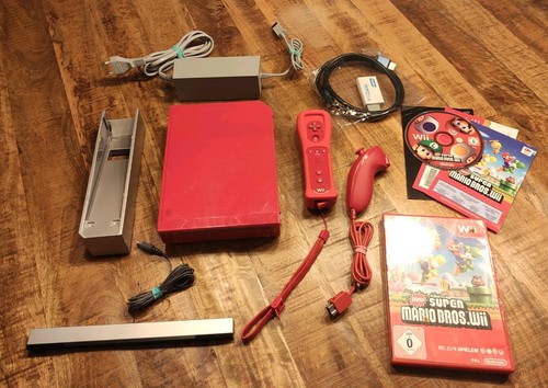 Nintendo wii konsole rot inkl - nintendo,