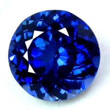 Natürlich Blauer Saphir 25 Karat Makellos Rund Schliff Zertifiziert Lose