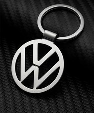 VW Volkswagen Schlüsselanhänger Edelstahl Logo Chrom Silber Edel Geschenk Auto