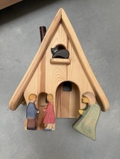 Ostheimer Hexenhaus Hänsel und Gretel Hexe und Katze Holzfiguren
