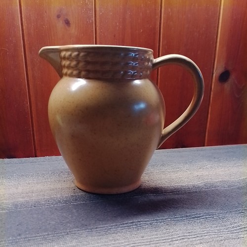 Ddr krug braun glasiert mit - ddr,