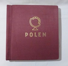 rotes Schaubek Album POLEN 1860-1965 mit Inhalt!!!