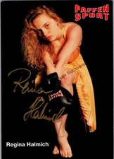 Original Autogramm Regina Halmich /// Autogramm Autograph signiert signed 338640