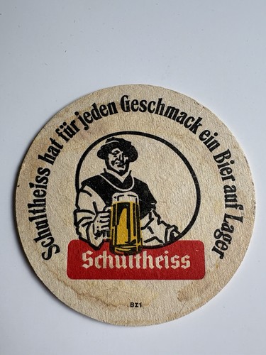 Alter bierdeckel schultheiss - alter,