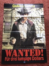 Wanted ! Für drei lumpige Dollar Kinoplakat Poster A1, Giuliano Gemma, Western