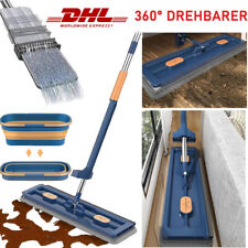 360° Spin Flachmopp mit Auswringfunktion Bodenwischer Boden mit Reinigungseimer