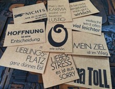 Kartenset handgedruckt