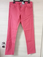 Damen Hose Jeans korall rot