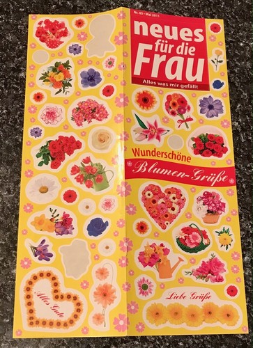 Sticker bogen aus - aus, zeitschrift