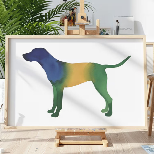 Hunde tiere v27 - hunde, schablone
