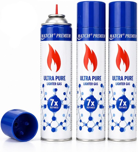 300ml feuerzeuggas - 3x,