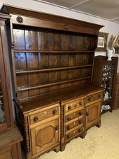 Wirtschaftsschrank England Eiche Mahagoni Tellerwand Schubladen Versand möglich