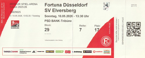 Ticket fortuna düsseldorf - ticket,