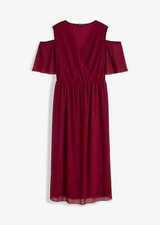 Mesh-Midikleid Gr. 52/54 Beere