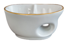 Rasierschale mit Goldrand 14