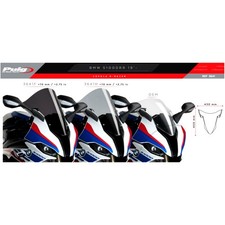 Puig Racingscheibe 450 mm - Aerodynamische Motorradverkleidung für: BMW M S ABS