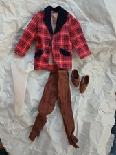 Ken Kleidung- Hose, Sakko, Hemdeinsatz und Schuhe - Vintage 70er Jahre