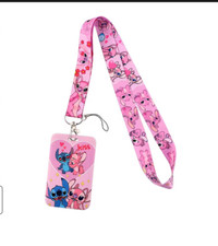 Disney Lilo & Stitch Schlüsselband, Mit Kartenhalter, Ausweis, Busfahrkarte