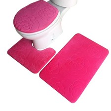 3Tlg.Set Badematte Badvorleger