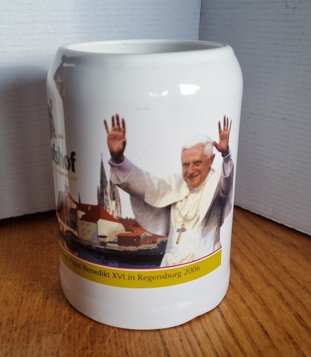 Bierkrug besuch von papst - 0,5l,