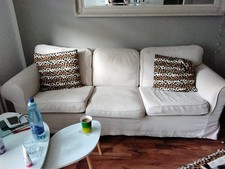 Sofa 3-Sitzer Ektorp Ikea Beige Gebraucht Zustand: Leichte gebrauchsspuren