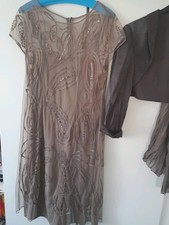 festliches langes Kleid mit Jäckchen u. Schaltuch Peek & Cloppenburg Größe 40