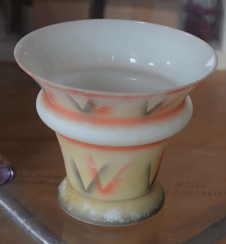 Spritzdekor vase topf art - art, deco