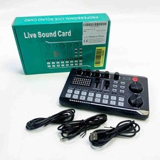 Live-Soundkarte und Audio-Interface mit DJ-Mixer-Effekten und Sprach-Wechsler,
