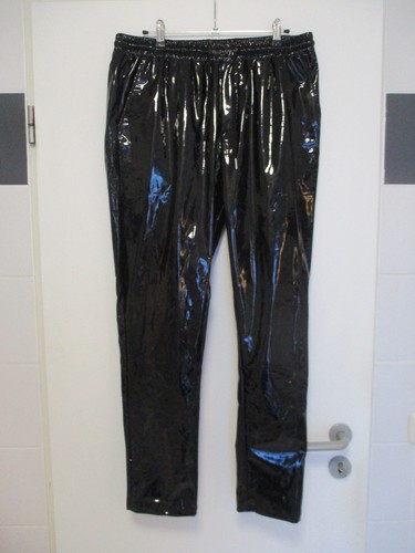 Lackhose 50 schwarz - lackhose, gr.50