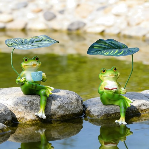 Gartendeko frosch teichfigur - frosch,