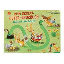 Mein großes Oster-Spurbuch. Wohin rollt das Osterei?: Pappbilderbuch mit Sp ...