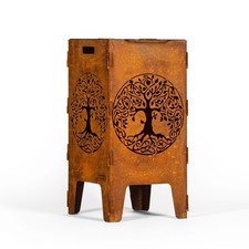 Outdoor Feuertonne mit Grillrost, Feuerstelle, Grill, Kaminstelle