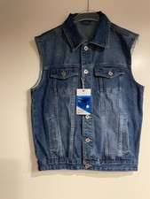 Jeansweste Dunkelblau Gr. L