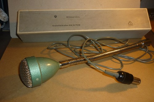 Schönes ddr kristallmikrofon - ddr,