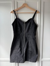 Clockhouse (C&A) Kleid | Jeanskleid mit Reißverschluss und Spaghetti Trägern