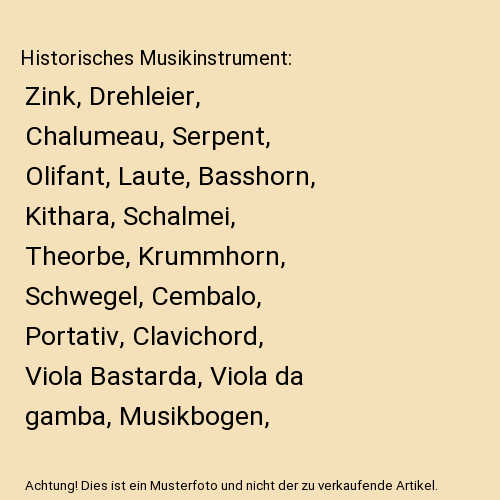 Historisches musikinstrument - historisches,