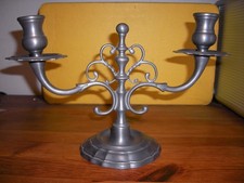 Exquisit Zinn Kerzenständer / Kerzenhalter 730 Gramm