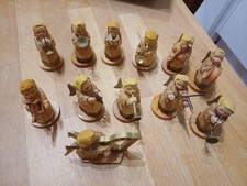 Schumann & Wagner 12 Engel mit Instrumenten, sehr alt, sehr gut, Erzgebirge 