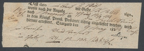 407861 preußen postschein - preußen,
