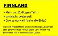 FINNLAND Auswahl postfrischer