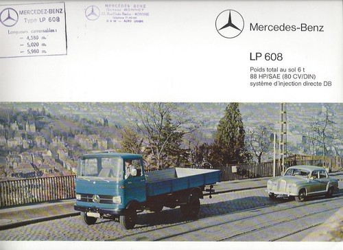 Mercedes benz 608 prospekt - mercedes,