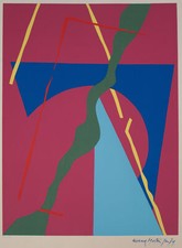 Richard Mortensen Abstrakt Formen Geometrisch Orig Offset Druck 1974 2386/3976