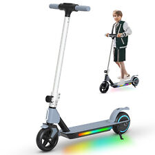 E Roller S2 Kinder Elektro-Scooter 130W Klappbar Elektroroller LED-Anzeige Grau