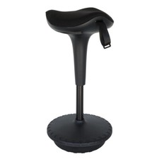 Ergonomischer Wackelhocker mit Sattelsitz - Sitzhocker - Schwarz