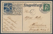 Bayern BAEC Flugpostkarte gute