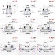 XL 10-120 Zähne Riemenscheibe Zahnrad 10T-100T Pulley für Zahnriemen 10mm Breite