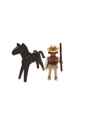 Playmobil Western Klicky Cowboy,weiß+Pferd