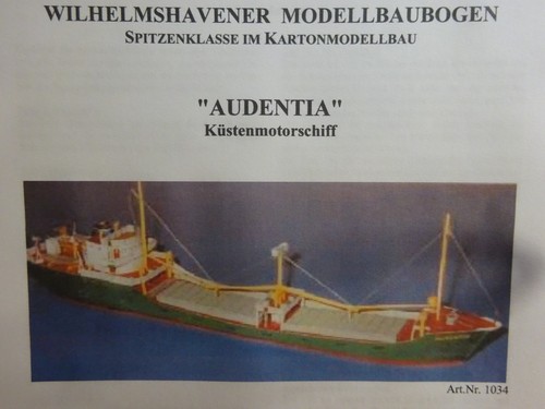 Audentia küstenmotorschiff - audentia,
